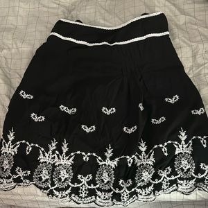 Black and white skirt